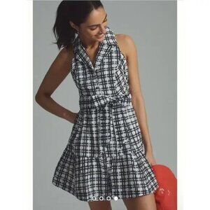 Anthropologie Maeve Checkered Mini Dress